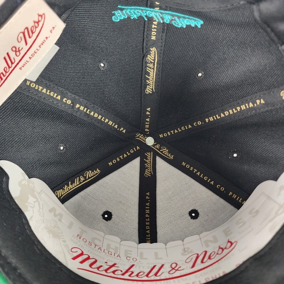 Florida Marlins Retro Snapback Hat Mens OS Black Mitchell & Ness Cooperstown Cap - Picture 9 of 12